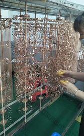 18K / 24K anneaux innovateurs de revêtement d'or d'acier inoxydable de bijoux de placage à l'or de machine de la coutume PVD vrais