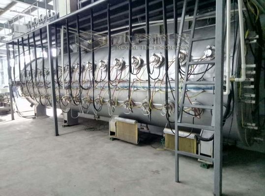 Machine de revêtement horizontale de Multi-arc pour des tuyaux de solides solubles et des feuilles de solides solubles, placage à l'or raide inoxydable de tuyaux