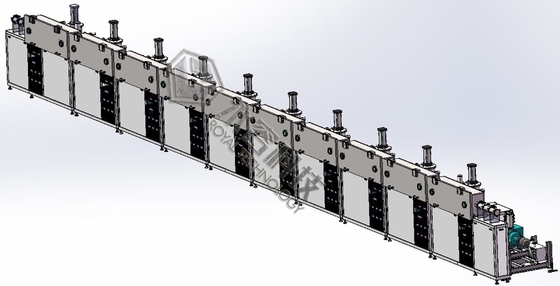 RTSP1480- Ligne de dépôt par pulvérisation continue air-air pour fils de verre et fils de carbone Revêtement de cuivre