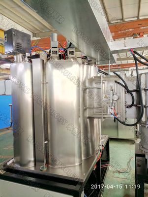 Un bon prix. Machine de revêtement sous vide en céramique PVD fournissant un type de gaz argon et une couleur personnalisée pour les besoins de traitement de surface industriel en ligne