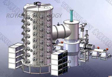 Un bon prix. Grande machine multi d'électrodéposition de vide d'arc, machine de revêtement d'or des meubles PVD d'acier inoxydable en ligne