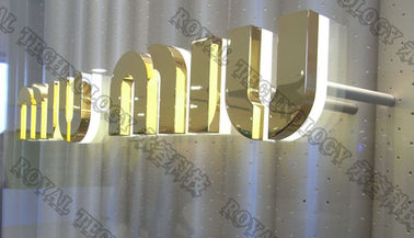 Le panneau d'affichage avec le vide poussé léger de LED métallisant l'équipement, 3D solides solubles marque avec des lettres la machine de placage à l'or d'IP