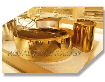 Machine d'électrodéposition d'arc de meubles d'acier inoxydable, chaises en métal et équipement de revêtement de l'or PVD de Tableaux