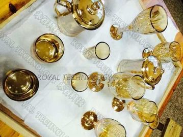 Un bon prix. Le verre cogne des microns de la couche mince du revêtement de l'or PVD de Rose/0,5 - 3 de services de revêtement en ligne