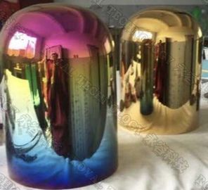 Un bon prix. Service de revêtement de PVD sur le bougeoir de verre, revêtements décoratifs d'articles en verre par l'électrodéposition de PVD en ligne