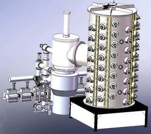 Machine de métallisation sous vide de l'or PVD de Rose, grande électrodéposition inoxydable des tuyaux d'acier PVD