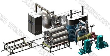Un bon prix. Vide de PVD métallisant pour les produits cosmétiques, machine de revêtement thermique en aluminium d'évaporation en ligne