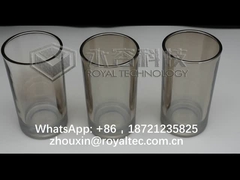 Revêtement de couleur de cognac de PVD sur la verrerie