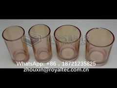 Amber Color légère sur la verrerie