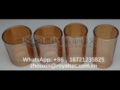 Amber Color foncée sur la verrerie