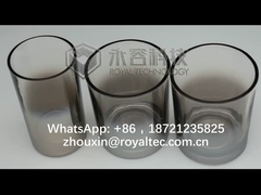 Charbon de bois Grey Glassware, couleur grise de smokey