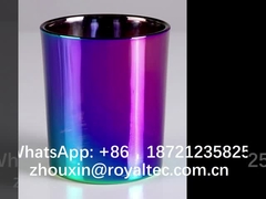 Demi couleur d'arc-en-ciel sur la verrerie