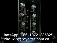 Revêtement argenté transparent de lampe en verre