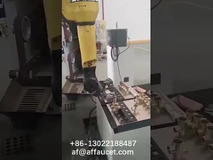 Machine de meulage automatique industrielle de robot de robinets avec la cellule de 2 robots