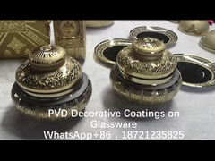 Machine de placage en or de verrerie à deux côtés Reflexion de couleur dorée, forte adhérence